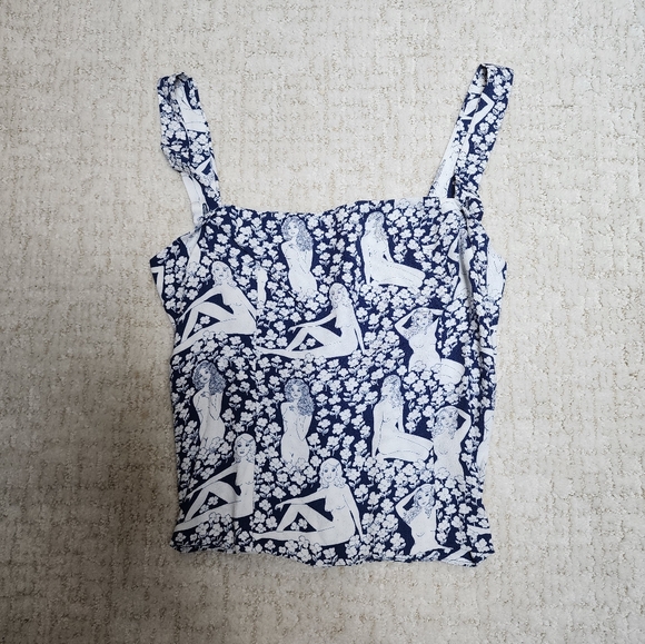 Reformation Elaine convertible top in Au Naturel - Picture 2 of 4